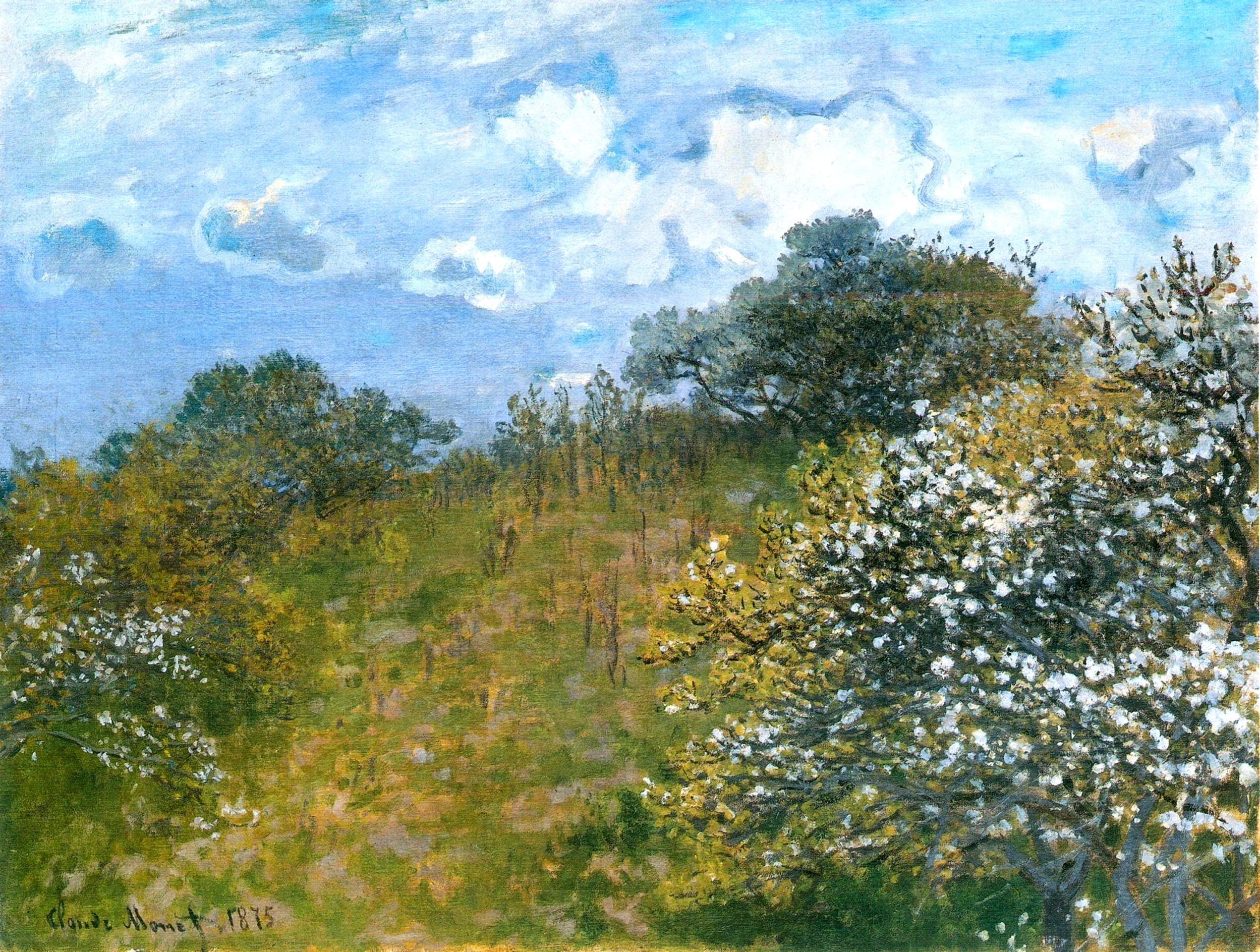 Клод Моне картина Весна 1873г